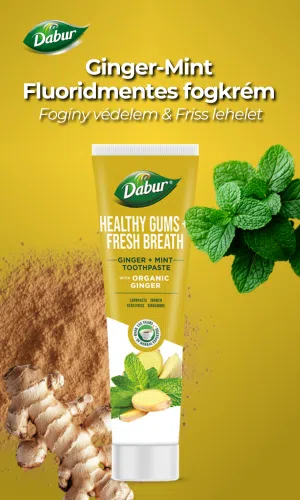 Dabur Herbal fogkrém Gyömbér és Menta organikus gyömbérrel