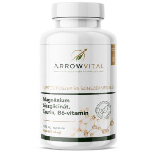 Arrowvital Magnézium Biszglicinát + Taurin + B6-vitamin kapszula - 90db