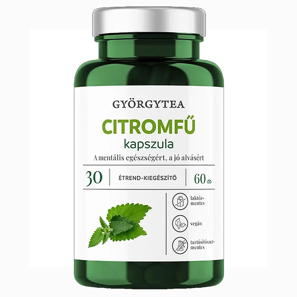 Györgytea Citromfű kapszula - 60db Györgytea Citromfű kapszula - 60db