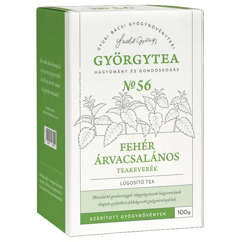 Györgytea Fehér árvacsalános teakeverék - 100g Györgytea Fehér árvacsalános teakeverék - 100g