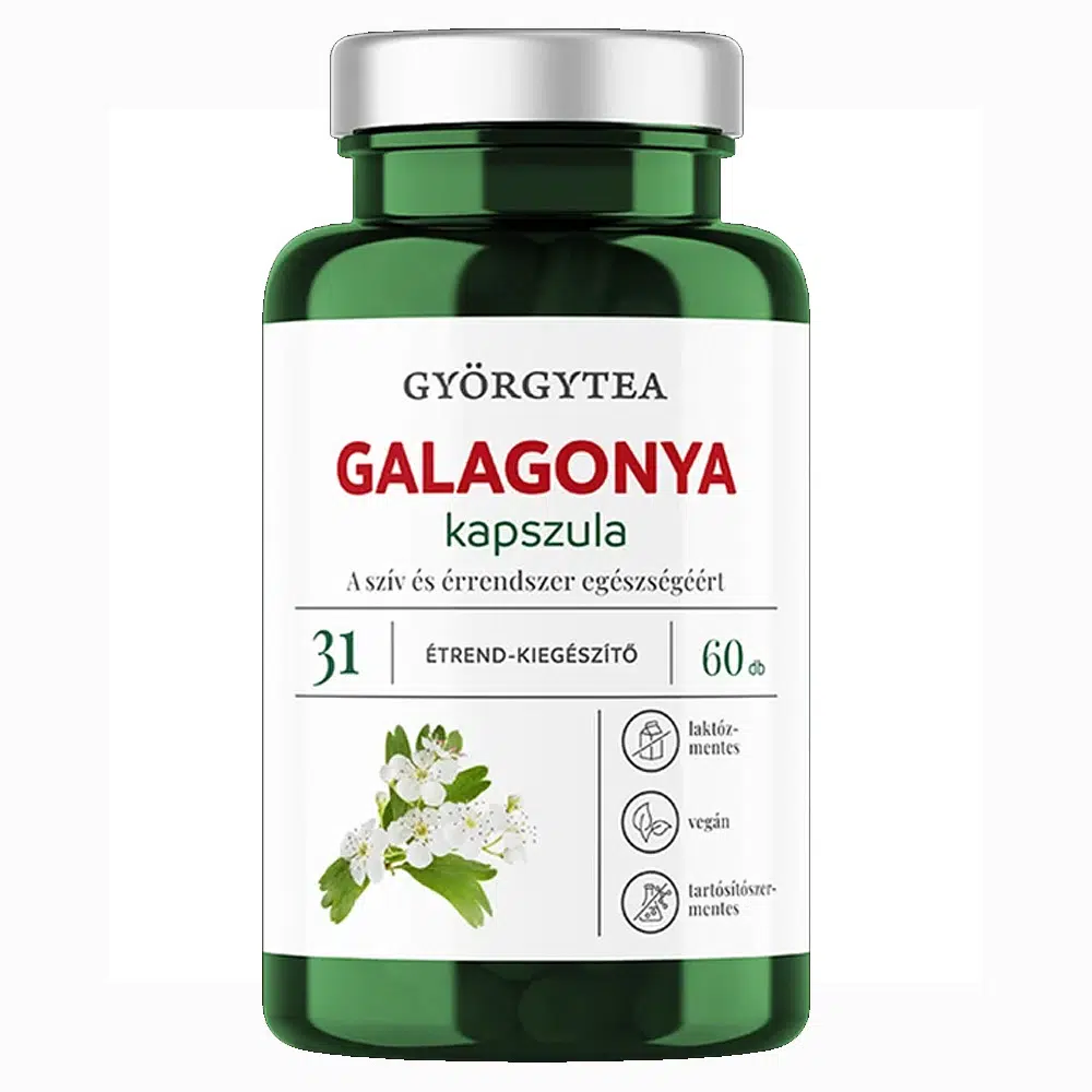 Györgytea Galagonya kapszula - 60db Györgytea Galagonya kapszula - 60db