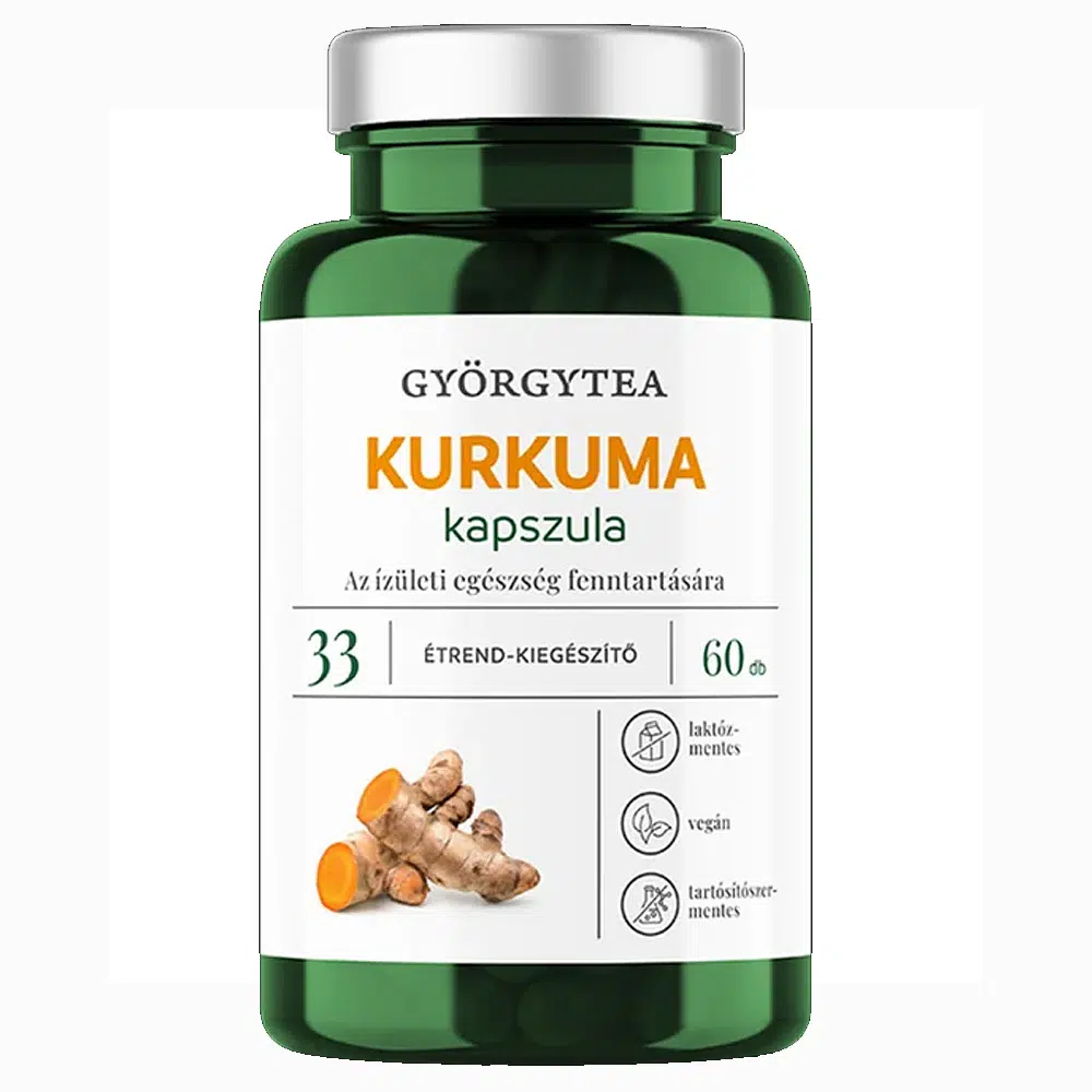 Györgytea Kurkuma kapszula - 60db Györgytea Kurkuma kapszula - 60db