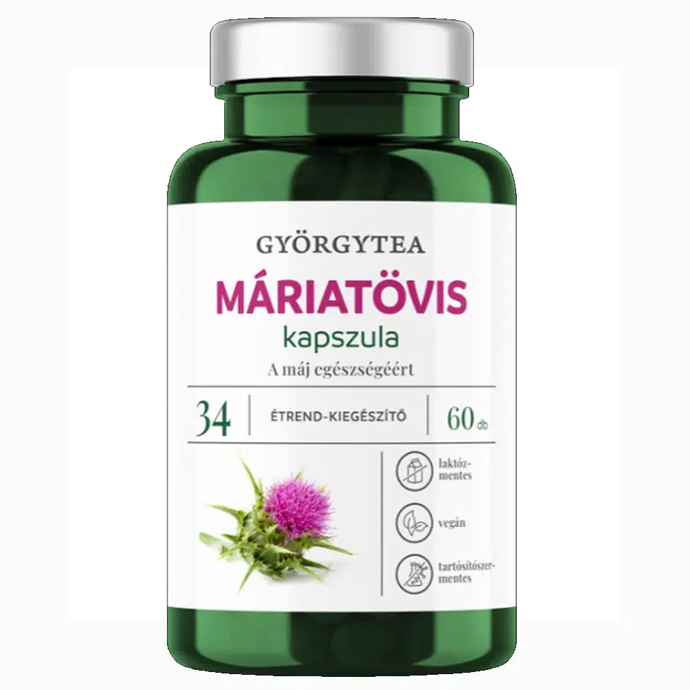 Györgytea Máriatövis kapszula - 60db Györgytea Máriatövis kapszula - 60db