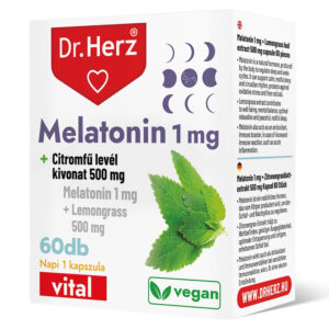 Dr. Herz Melatonin 1 mg + Citromfű levél kivonat kapszula - 60db